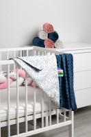 Minky Κουβέρτα Sensillo Navy Blue Viburnum