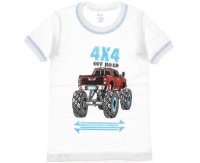 Biyo Kids Φανελάκι Με Στάμπα Off Road Λευκό