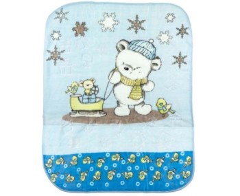 Recos κουβέρτα παιδική Blue Snowflakes