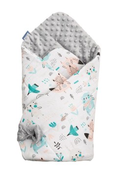 Χειμερινός Υπνόσακος - Κουβέρτακι Sensillo Minky Animals Light Grey