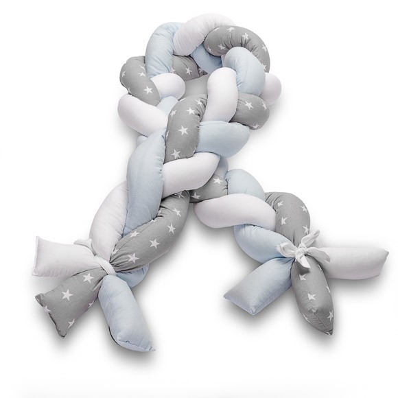 Πάντα κούνιας πλεξούδα 210cm Sensillo Blue Stars 