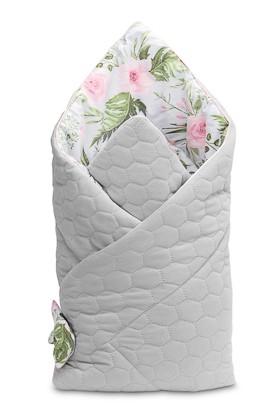 Χειμερινός Υπνόσακος - Κουβέρτακι Sensillo Velvet Flowers Grey