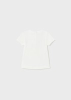 Mayoral Παιδική Μπλούζα με κεντητό σχέδιο Λευκή  23-01014-013