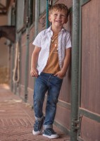 Παντελόνι τζιν slim fit από βιώσιμο βαμβάκι για αγόρι