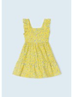 Mayoral Παιδικό Φόρεμα Floral Αμάνικο Κίτρινο 23-03942-050