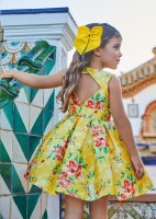 Abel & Lula Παιδικό Φόρεμα Floral Αμάνικο Κίτρινο 23-05053-003
