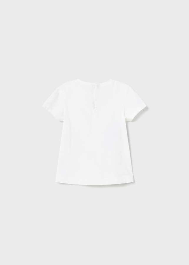 Mayoral Παιδική Μπλούζα με κεντητό σχέδιο Λευκή  23-01014-012
