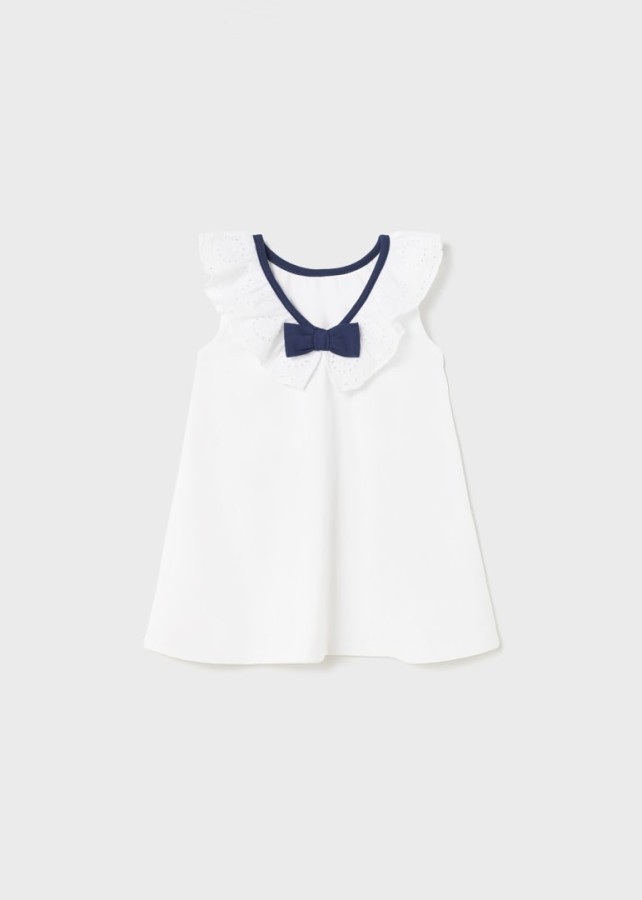 Mayoral Παιδικό Φόρεμα Αμάνικο Λευκό 23-01965-057
