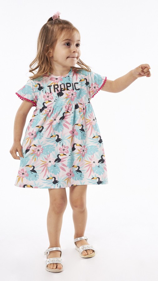 Εβίτα Παιδικό Φόρεμα Κοντομάνικο Γαλάζιο  238514