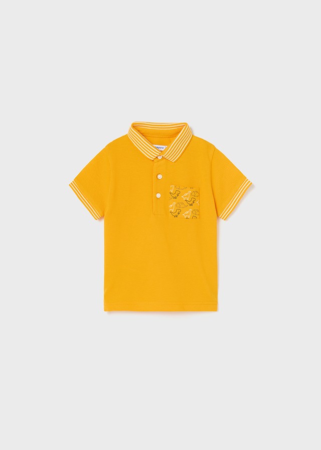 Mayoral Παιδικό Καλοκαιρινό Polo Κοντομάνικο Κίτρινο 