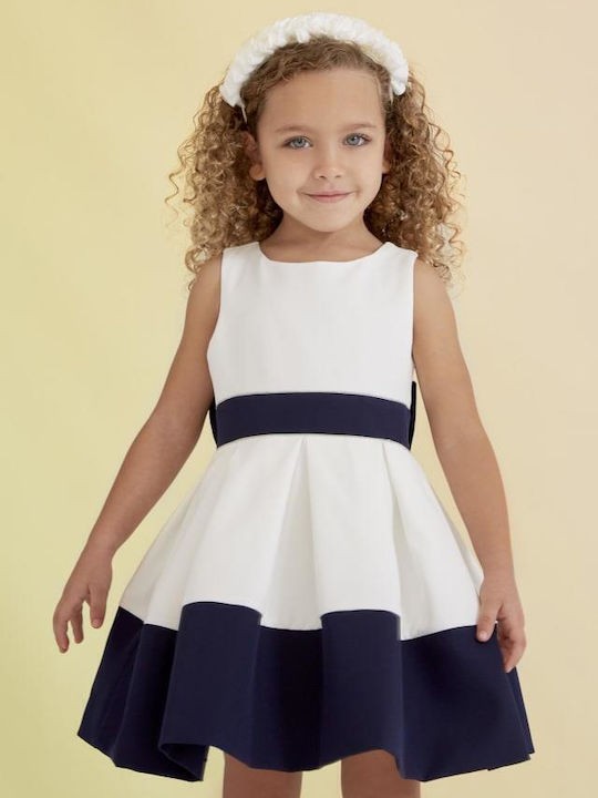 Abel & Lula Παιδικό Φόρεμα Αμάνικο Λευκό 23-05046-002