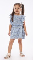 Εβίτα Παιδικό Φόρεμα Floral Αμάνικο Μπλε 238253