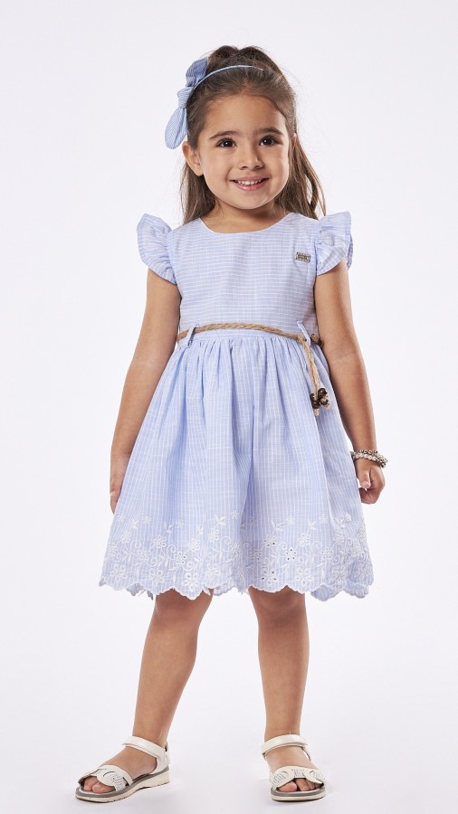 Εβίτα Παιδικό Φόρεμα Αμάνικο Γαλάζιο 238223