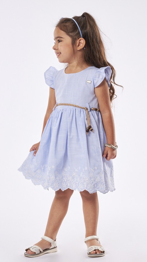 Εβίτα Παιδικό Φόρεμα Αμάνικο Γαλάζιο 238223