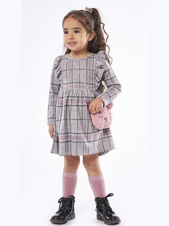 Εβίτα Παιδικό Φόρεμα Γκρι 239201