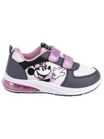 Cerda Παιδικά Sneakers με Φωτάκια Γκρι με Δώρο καλτσάκια Minnie Mouse  2300006096