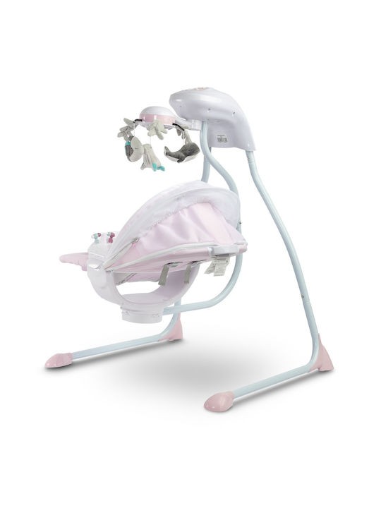 Caretero Ηλεκτρικό Relax Μωρού Κούνια Raffi Pink για Παιδί έως 12kg 37175317