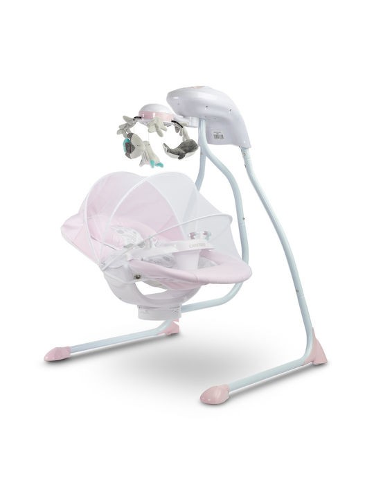 Caretero Ηλεκτρικό Relax Μωρού Κούνια Raffi Pink για Παιδί έως 12kg 37175317