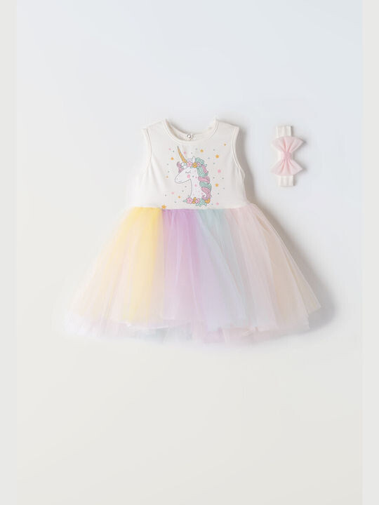 Εβίτα Παιδικό Φόρεμα Πολύχρωμο