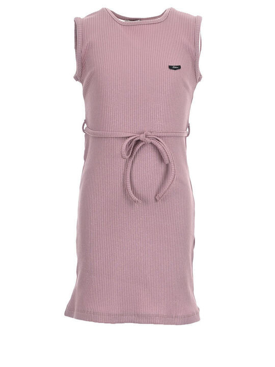Εβίτα Παιδικό Φόρεμα Dusty Lilac