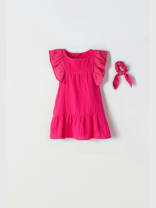 Εβίτα Παιδικό Φόρεμα Φούξια 242271