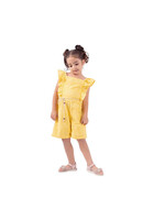 Εβίτα Ολόσωμο Παιδικό Σορτς/Βερμούδα Υφασμάτινο Κίτρινο